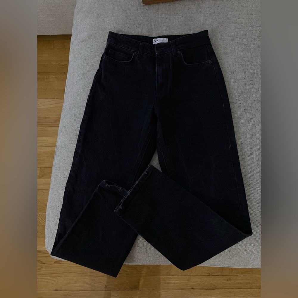Zara black womens jeans